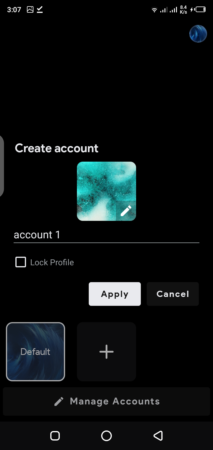 CloudStream mobile layout on a smartphone display
